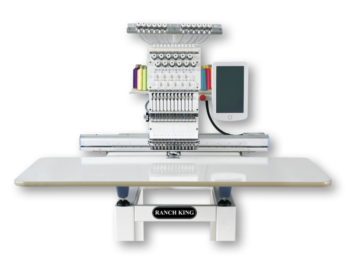 RANCH KING -1201/1501 Single Head 12 or 15 Needle Embroidery Machine