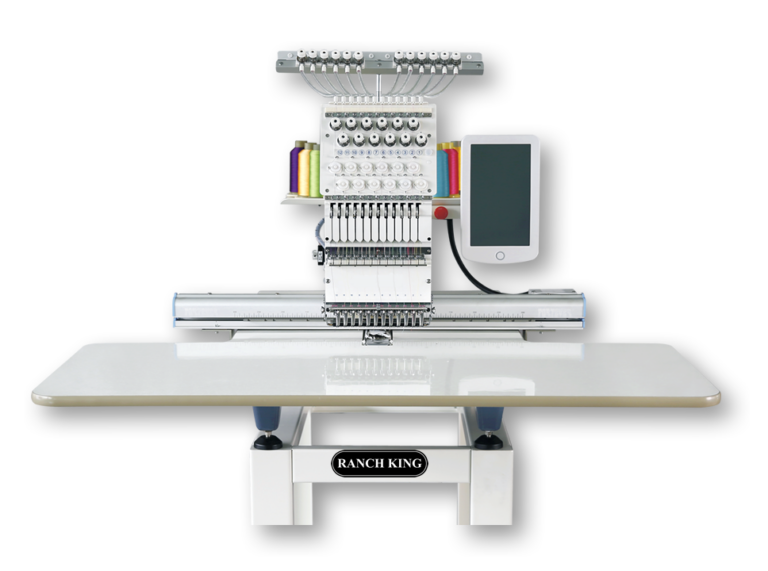 RANCH KING -1201/1501 Single Head 12 or 15 Needle Embroidery Machine