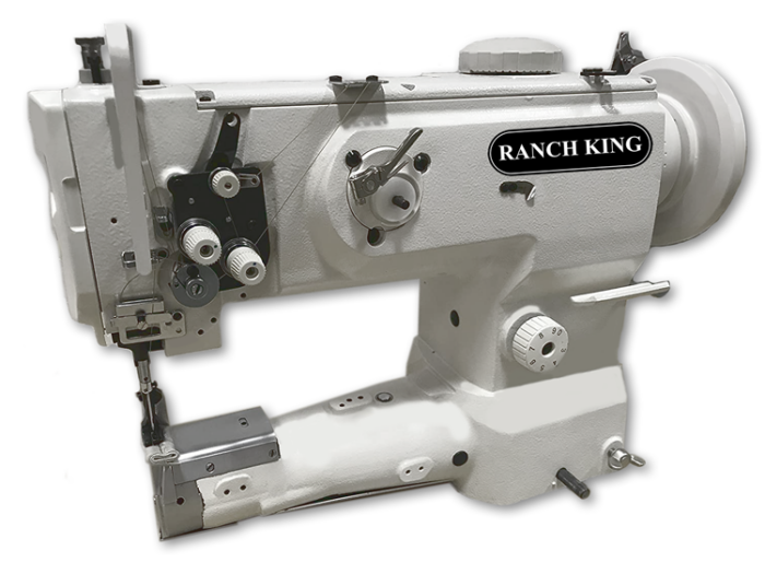 RANCH KING 1341 10″ Cylinder Arm Walking Foot Needle Feed Industrial Sewing Machine